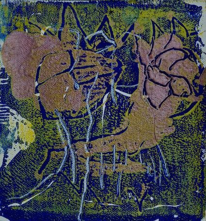 Monotypie / Leinwand