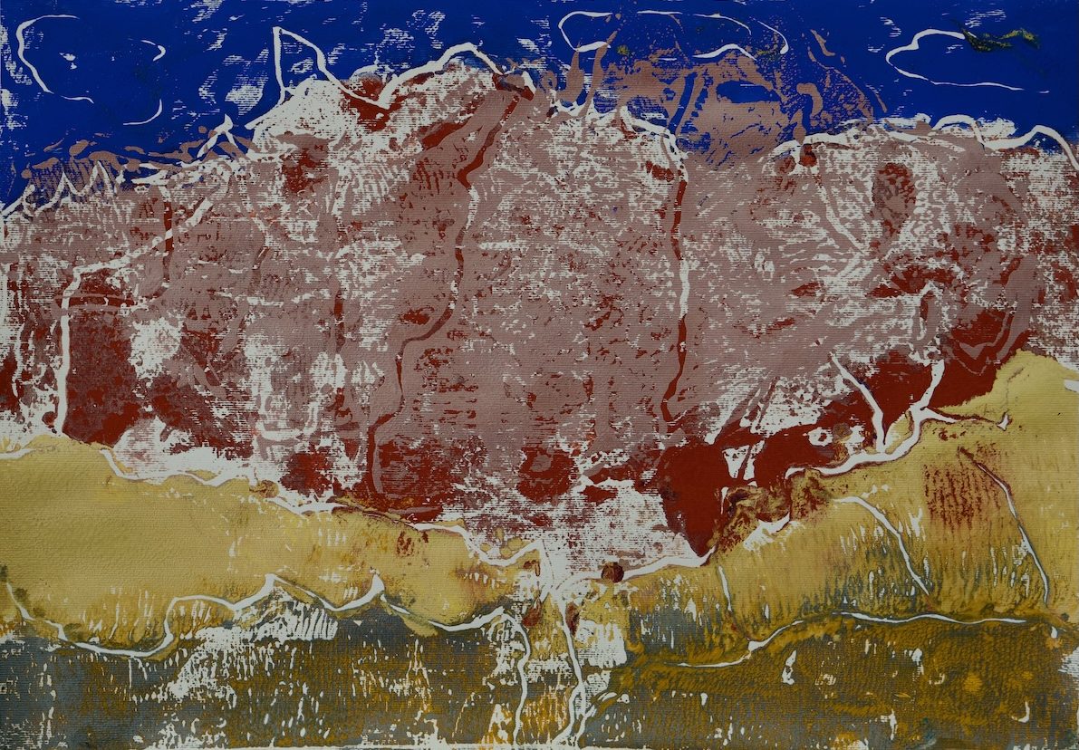 Monotypie / Leinwand