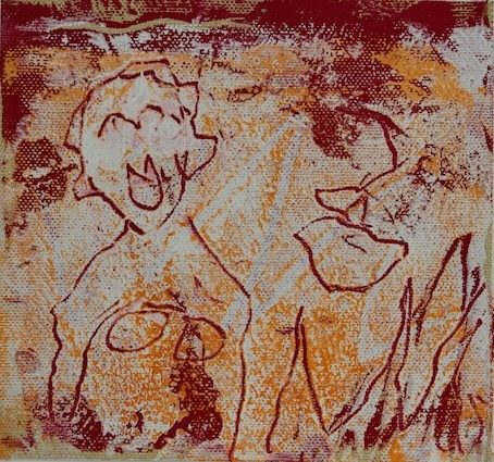 Monotypie / Leinwand