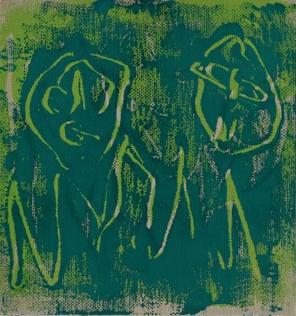 Monotypie / Leinwand