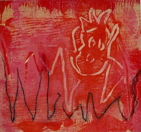 Monotypie / Leinwand